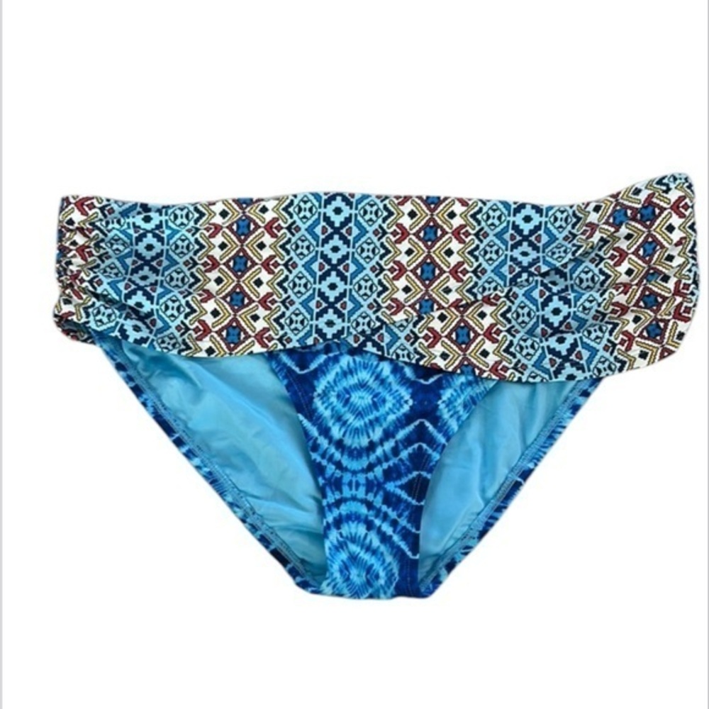 Bleu / Rod Beattie high waisted tie dye bikini swim bottoms size 12 NWOT